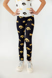 Iowa Black Tigerhawk Leggings - Aaria Tees Aaria Tees