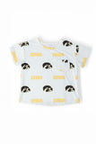 Iowa White Tigerhawk Ruffle Pocket Tee - Aaria Tees Aaria Tees