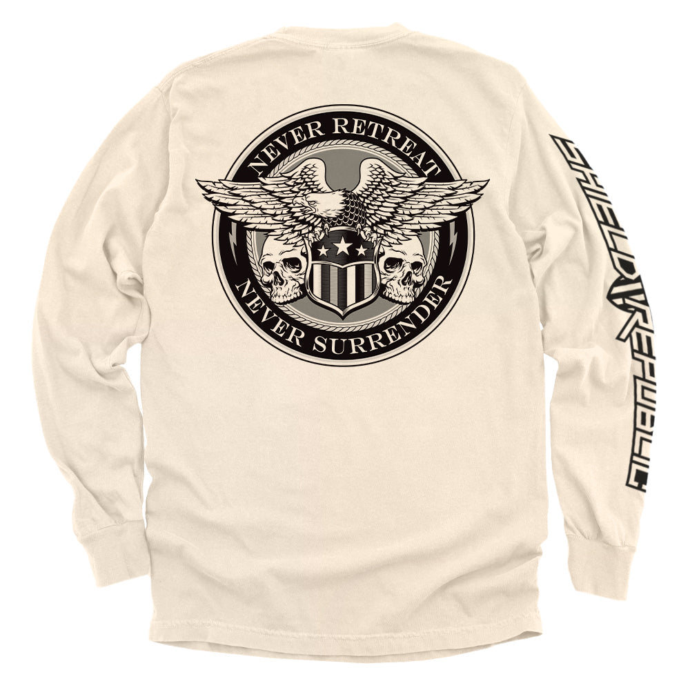 Never Retreat Never Surrender Skulls - Aaria Tees Aaria Tees