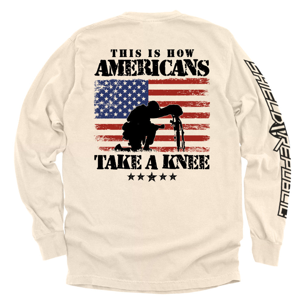 This Is How Americans Take A Knee - Aaria Tees Aaria Tees