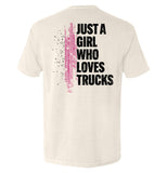 Just A Girl Who Loves Trucks Aaria Tees