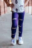 JMU Purple Duke Dog Leggings - Aaria Tees Aaria Tees