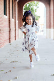 JMU White Duke Dog 3/4 Sleeve Pocket Twirl Dress - Aaria Tees Aaria Tees