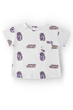 JMU White Duke Dog Ruffle Pocket Tee - Aaria Tees Aaria Tees