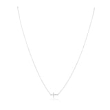 Janet Side Cross Necklace Aaria Tees
