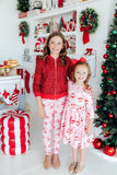 Jingle Bells 3/4 Sleeve Pocket Twirl Dress - Aaria Tees Aaria Tees