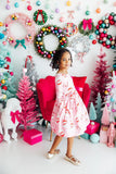 Jingle Bells 3/4 Sleeve Pocket Twirl Dress - Aaria Tees Aaria Tees