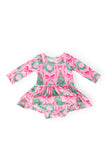 Jingle Bows L/S Twirl Bodysuit - Aaria Tees Aaria Tees