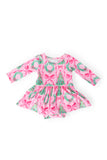 Jingle Bows L/S Twirl Bodysuit - Aaria Tees Aaria Tees