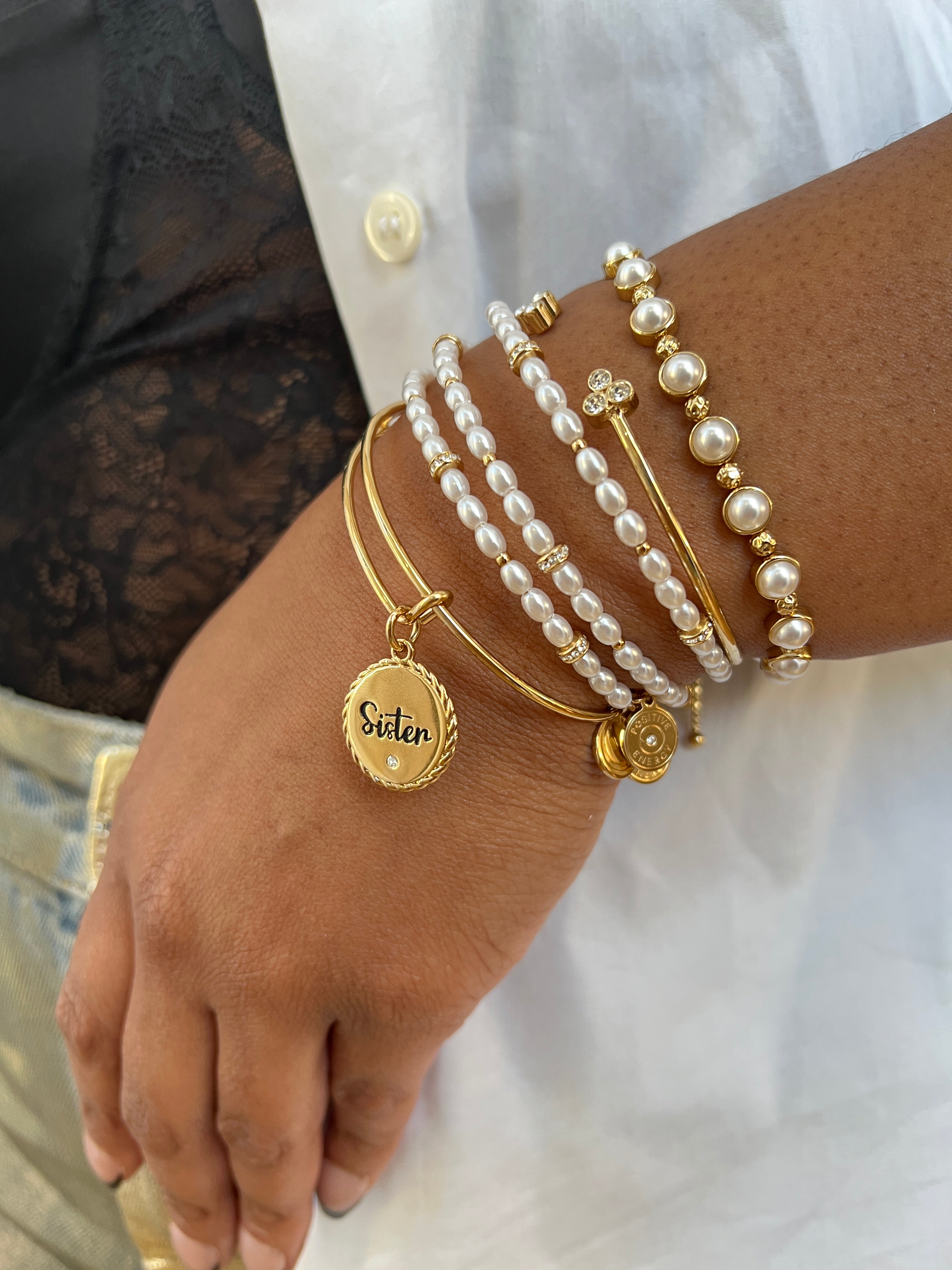 Freshwater Pearl Bracelet - Aaria Tees Aaria Tees