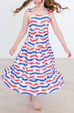 July Vibes Ruffle Maxi Dress - Aaria Tees Aaria Tees