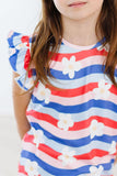 July Vibes S/S Ruffle Tee - Aaria Tees Aaria Tees