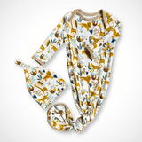 Jungle Friends Newborn Bamboo Gown - Aaria Tees Aaria Tees