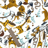 Jungle Friends Newborn Bamboo Gown - Aaria Tees Aaria Tees