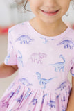 Jurassic Joy S/S Pocket Twirl Dress - Aaria Tees Aaria Tees