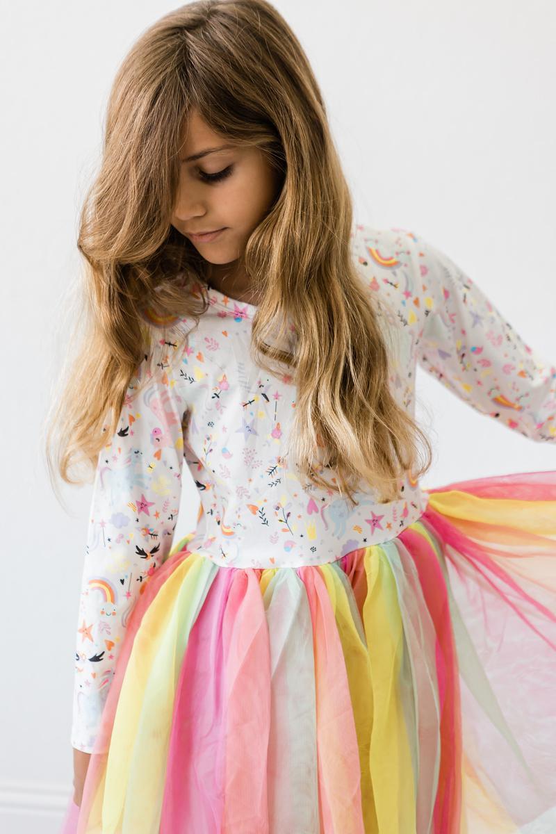Just Like Magic L/S Tutu Dress - Aaria Tees Aaria Tees