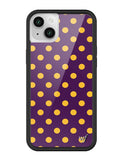 Polka Dot | Purple and Yellow iPhone Case Aaria Tees