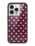 Polka Dot | Purple and Yellow iPhone Case Aaria Tees