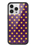 Polka Dot | Purple and Yellow iPhone Case Aaria Tees