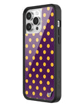 Polka Dot | Purple and Yellow iPhone Case Aaria Tees
