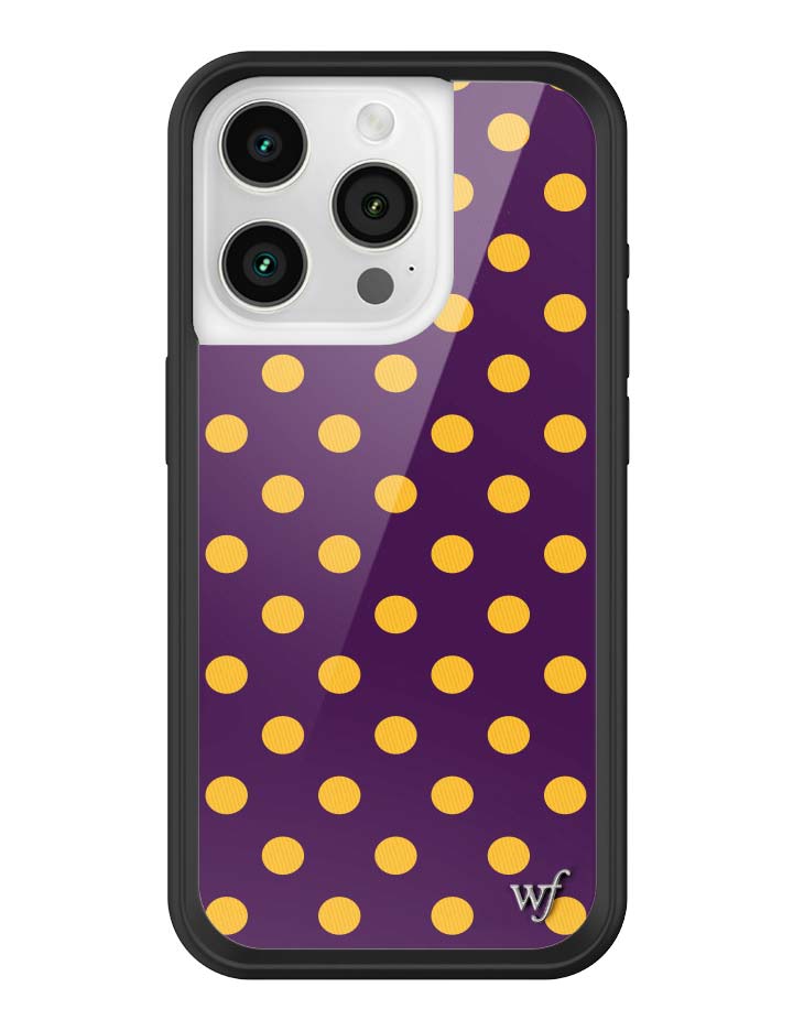 Polka Dot | Purple and Yellow iPhone Case - Aaria Tees Aaria Tees