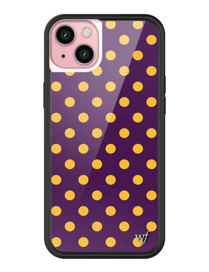 Polka Dot | Purple and Yellow iPhone Case - Aaria Tees Aaria Tees