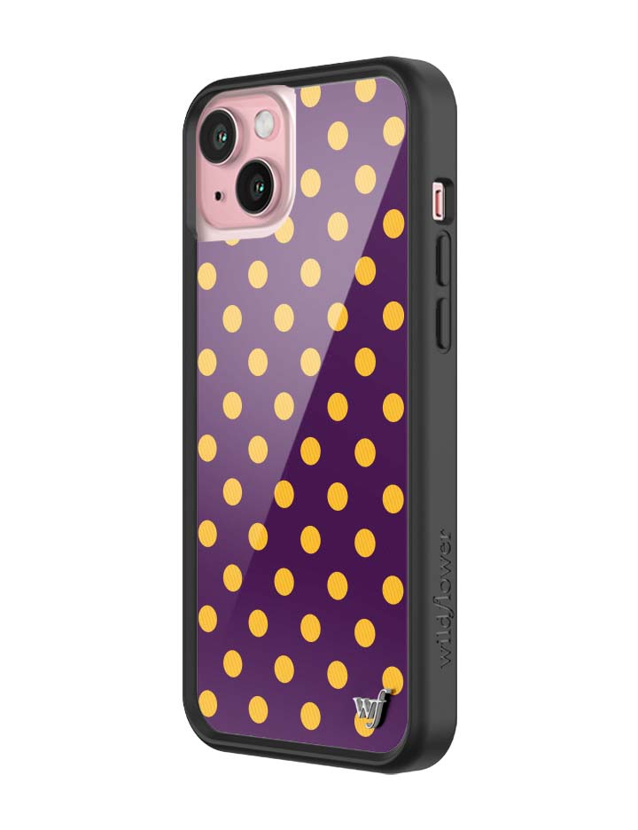 Polka Dot | Purple and Yellow iPhone Case - Aaria Tees Aaria Tees