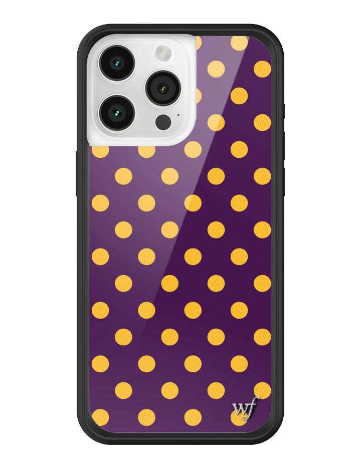 Polka Dot | Purple and Yellow iPhone Case - Aaria Tees Aaria Tees