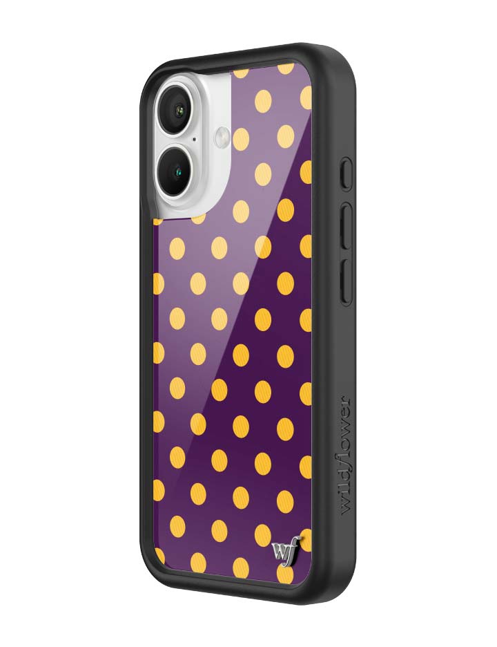Polka Dot | Purple and Yellow iPhone Case - Aaria Tees Aaria Tees
