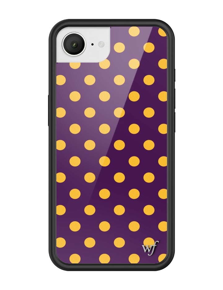 Polka Dot | Purple and Yellow iPhone Case - Aaria Tees Aaria Tees