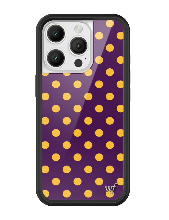 Polka Dot | Purple and Yellow iPhone Case - Aaria Tees Aaria Tees