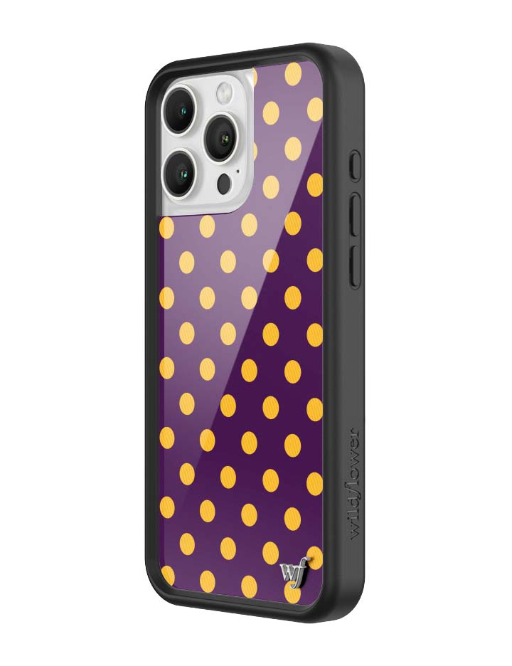 Polka Dot | Purple and Yellow iPhone Case - Aaria Tees Aaria Tees