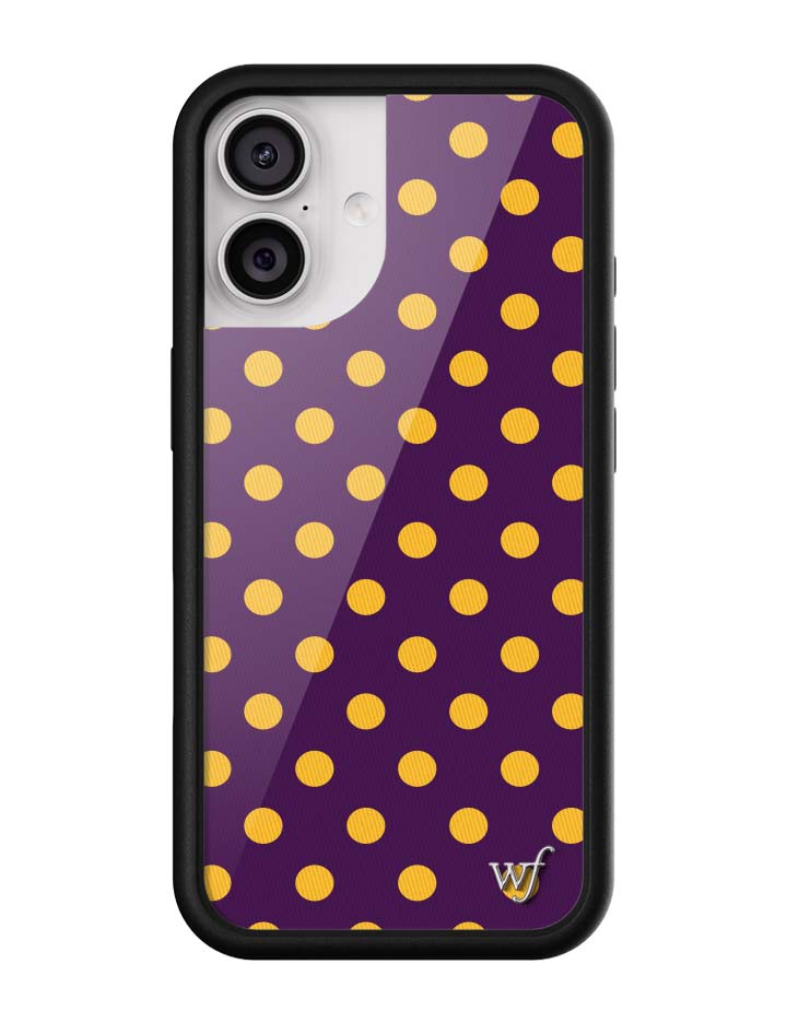 Polka Dot | Purple and Yellow iPhone Case - Aaria Tees Aaria Tees