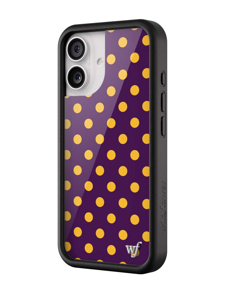 Polka Dot | Purple and Yellow iPhone Case - Aaria Tees Aaria Tees