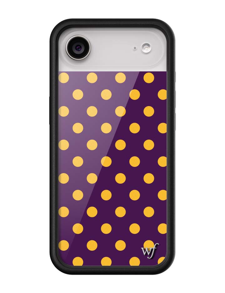 Polka Dot | Purple and Yellow iPhone Case - Aaria Tees Aaria Tees