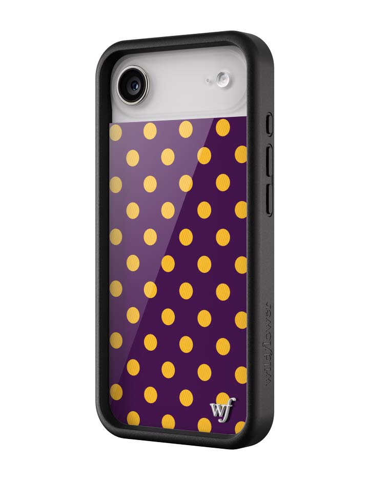 Polka Dot | Purple and Yellow iPhone Case - Aaria Tees Aaria Tees