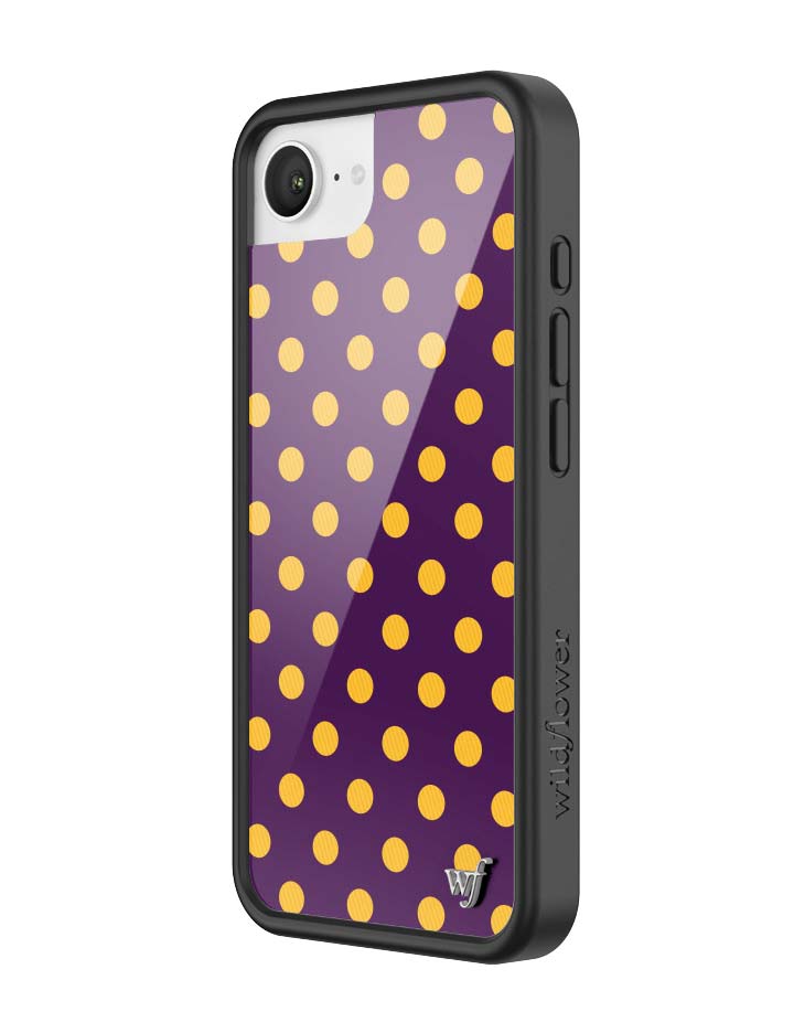 Polka Dot | Purple and Yellow iPhone Case - Aaria Tees Aaria Tees