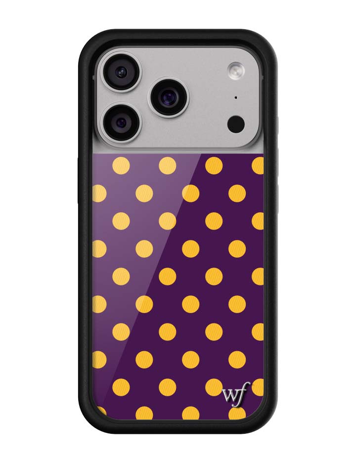 Polka Dot | Purple and Yellow iPhone Case - Aaria Tees Aaria Tees