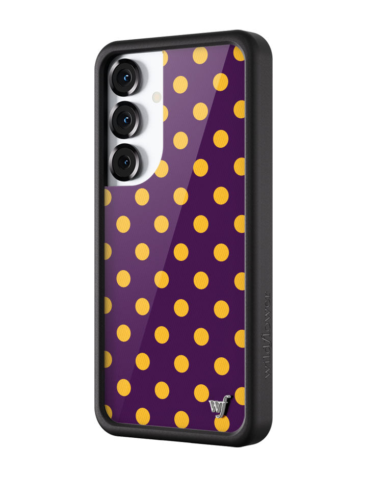 Polka Dot | Purple and Yellow Samsung Galaxy Case - Aaria Tees Aaria Tees