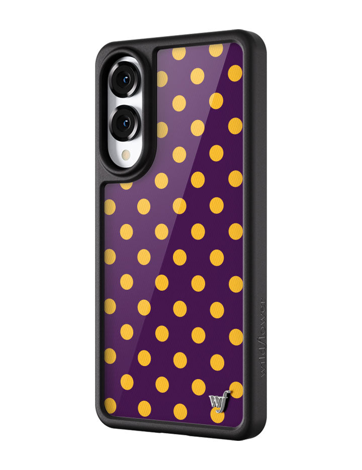 Polka Dot | Purple and Yellow Samsung Galaxy Case - Aaria Tees Aaria Tees