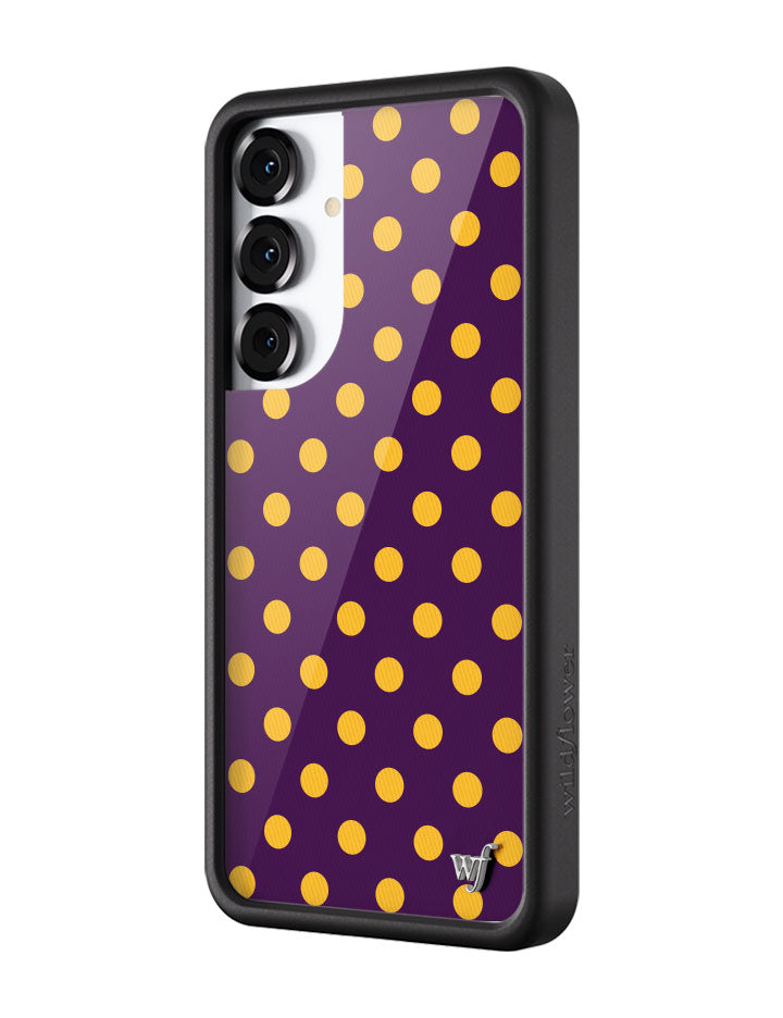 Polka Dot | Purple and Yellow Samsung Galaxy Case - Aaria Tees Aaria Tees