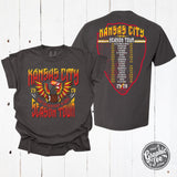 Kansas City Season Tour Concert Comfort Wash Unisex Short Sleeve Tee - Aaria Tees Aaria Tees
