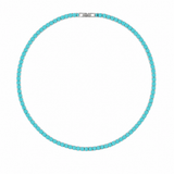 Karla Tennis Necklace - Turquoise Aaria Tees