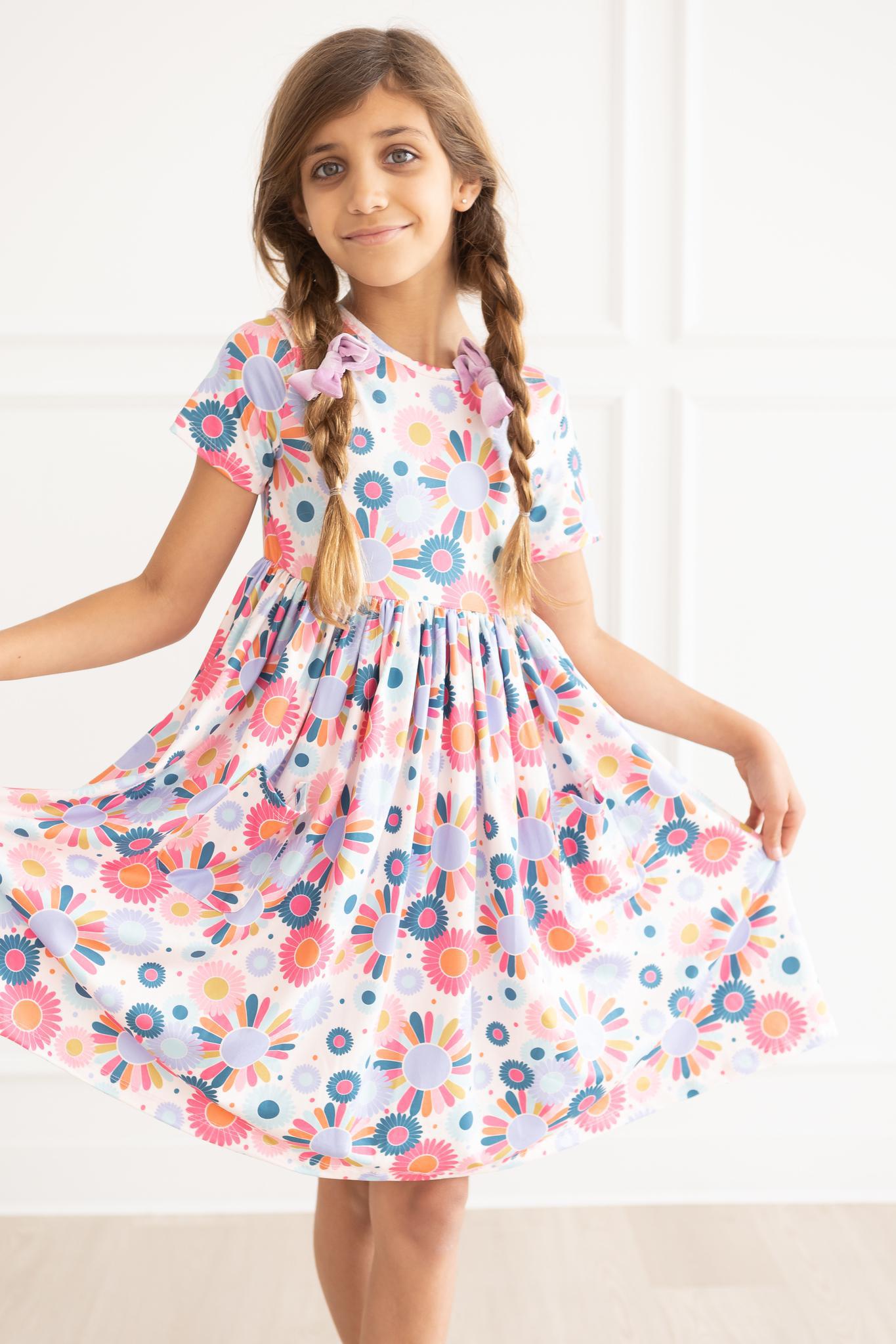 Keep Growing S/S Pocket Twirl Dress - Aaria Tees Aaria Tees