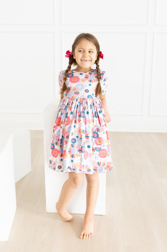 Keep Growing S/S Pocket Twirl Dress - Aaria Tees Aaria Tees