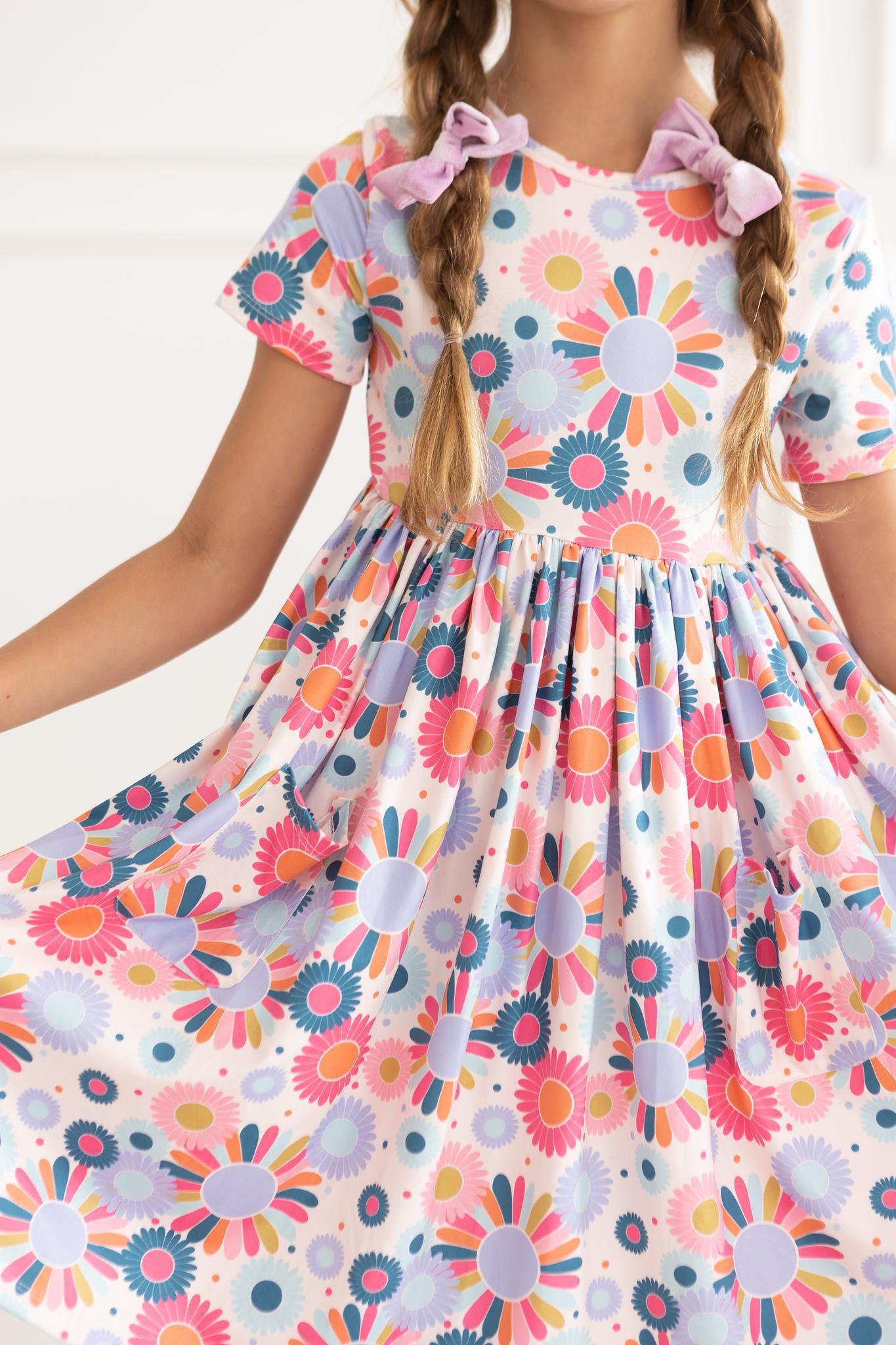 Keep Growing S/S Pocket Twirl Dress - Aaria Tees Aaria Tees
