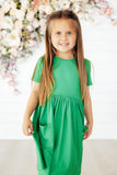 Kelly Green S/S Pocket Twirl Dress - Aaria Tees Aaria Tees