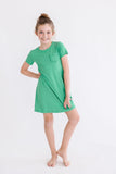Kelly Green T-Shirt Dress - Aaria Tees Aaria Tees