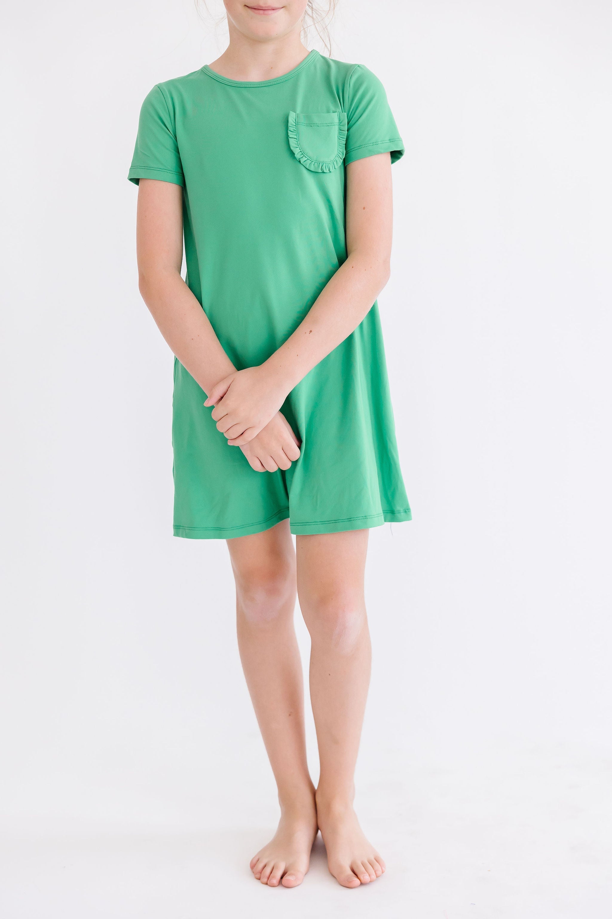 Kelly Green T-Shirt Dress - Aaria Tees Aaria Tees