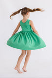 Kelly Green Tank Pocket Twirl Dress - Aaria Tees Aaria Tees